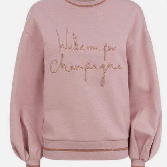 Ted Baker Wake Me for champagne sweatshirt size Large (Ted Baker size 4) - Picture 2 of 7